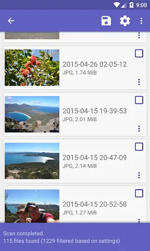 DiskDigger Pro file recovery screenshot 1
