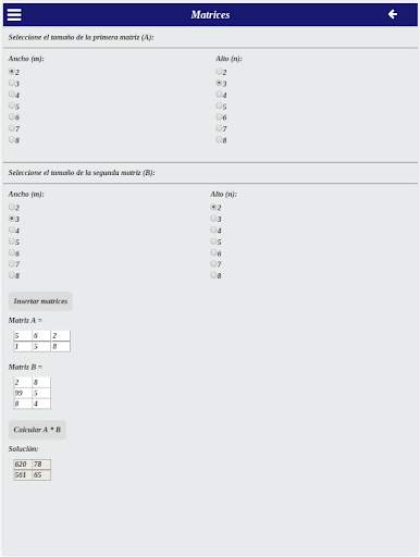 Math Help - Matrix Calculator screenshot 11
