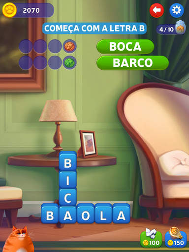 🔥Kitty Scramble: Pilhas de palavras screenshot 11