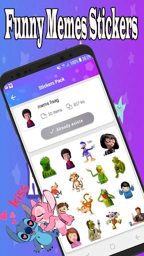 Gif Stickers For WhatsApp-Colorful Emoji screenshot 6