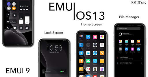OS 13 Dark EMUI Theme screenshot 1