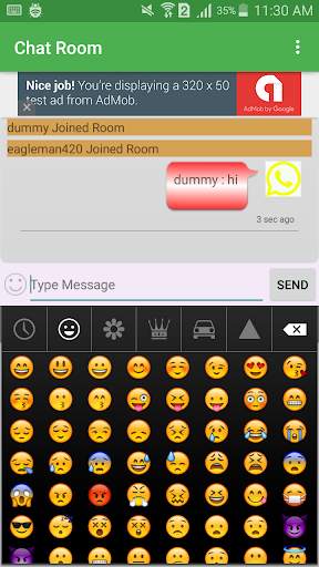 Chat Room And Private Chat screenshot 2
