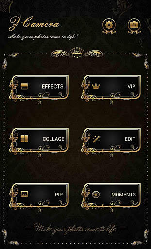 Z CAMERA GOLD BUTTERFLY THEME screenshot 2