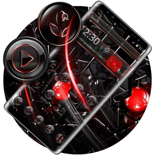 Dark Red Black Launcher Theme😍 1.1.0