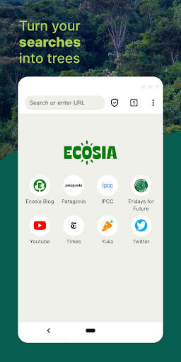 Ecosia: Browse to plant trees. screenshot 1