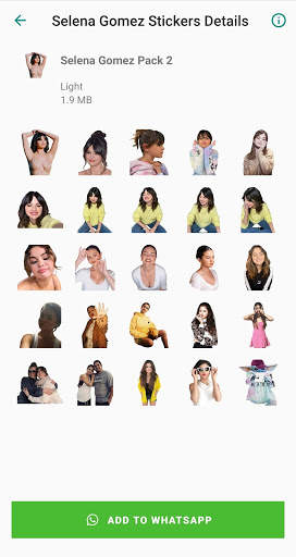 Selena Gomez Stickers App screenshot 3