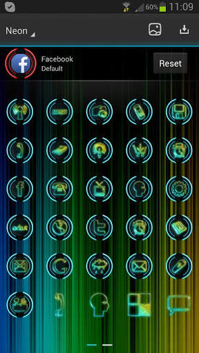 Next Launcher Neon Theme screenshot 8
