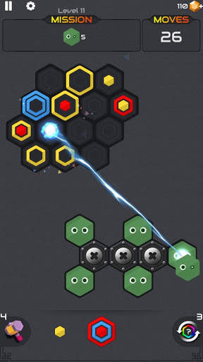 Puzzle Hexa Blast : Princess and Zombies screenshot 7