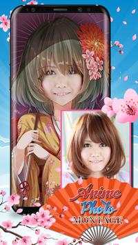 Cute Girl Anime Photo Montage - Face Changer screenshot 2