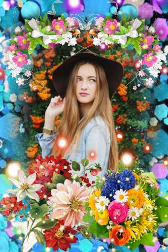 Garden Photo Frames Beautiful Flowers 4 تصوير الشاشة