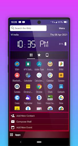 Chroma Launcher - Pocket PC Style Home screenshot 6