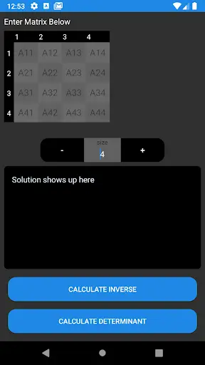 Inverse of Matrices screenshot 1