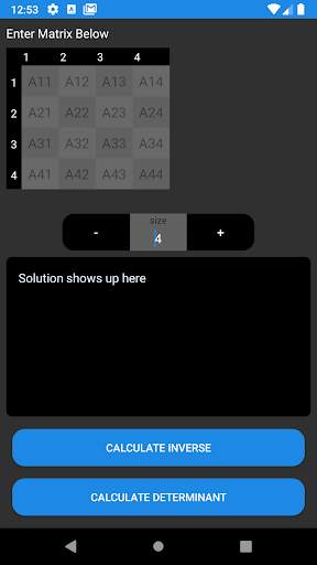 Inverse of Matrices screenshot 1