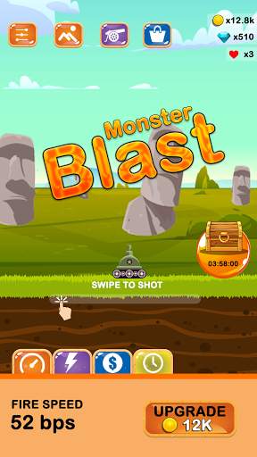 Ball Monster Blast : Cannon Ball Shot Space Game screenshot 1