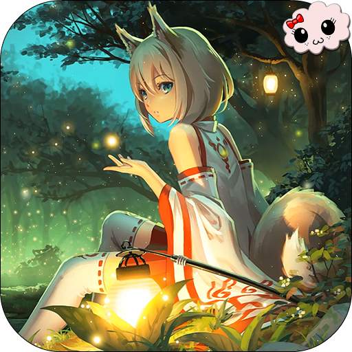 Anime Fan Wallpaper of Miko Fox 2.01