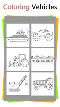 Coloring Vehicles screenshot 1