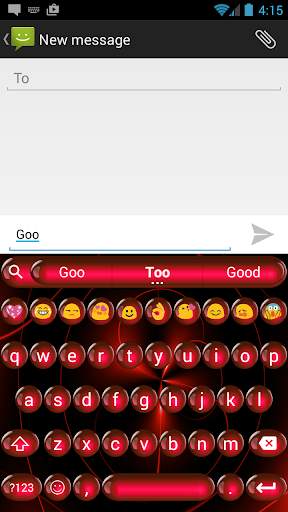 Spheres Red Emoji Keyboard screenshot 2