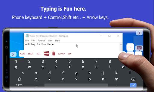 Remote Desktop, Keyboard, Track-pad : ScreenPad. screenshot 3