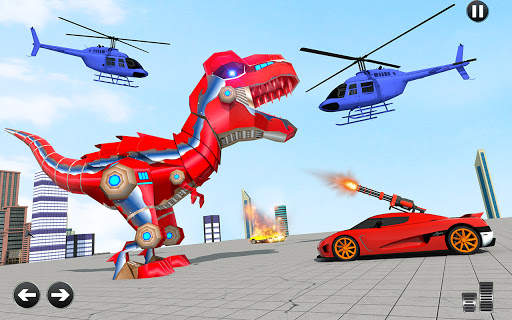 Dino Robot Car Transform Simulator screenshot 2
