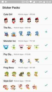 New Cartoon Sticker for WhatsApp 2019 screenshot 3