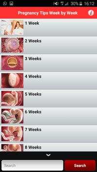 Pregnancy Week By Week - Tips screenshot 1