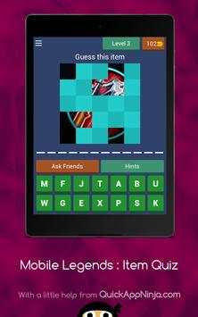 Mobile Legends : Guess the Items screenshot 16