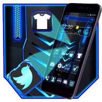 Blue Black Technology Theme on 9Apps