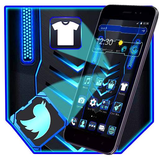 Blue Black Technology Theme 1.1.2