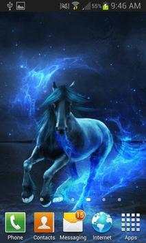 Blue Horse Live Wallpaper screenshot 3