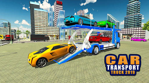 Euro Truck Car Transporter Driver Game screenshot 1
