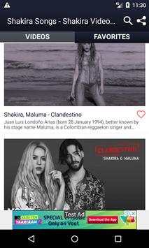 Shakira Songs - Shakira Video Song screenshot 3