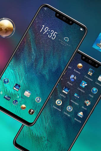 Colorful theme Galaxy A80 launcher hot HD screenshot 2