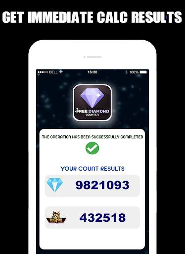 Free Diamonds & Elite Pass Counter For Garena Fire screenshot 1