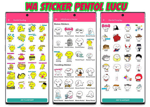 Kumpulan Stiker Pentol Lucu WA screenshot 7