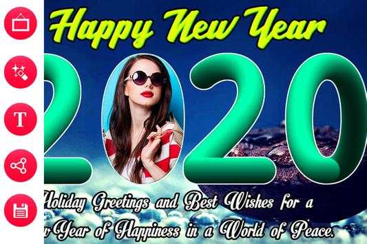 Happy New Year Photo Frame 2020| Photo Editor screenshot 4