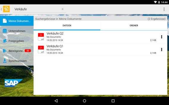 SAP Mobile Documents screenshot 8