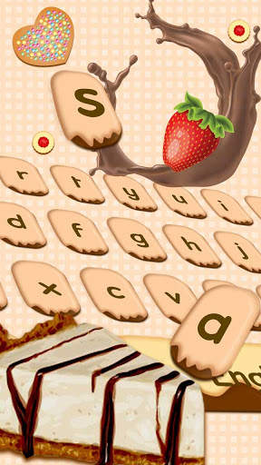Yummy Cheese Cake keyboard Theme screenshot 2