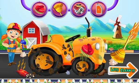 Multi Farm Tractor Wash Game: Repair & Design Game screenshot 4