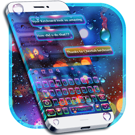 ikon Tema Keyboard Bercahaya SMS