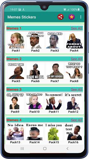 Funny memes stickers 2021 For Chat - WAStickerApps screenshot 1