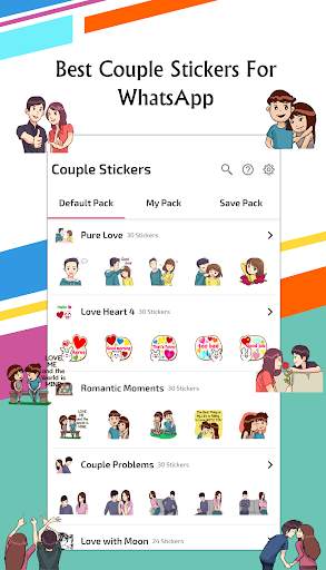 Love Couple Stickers for WhatsApp - WAStickerApps screenshot 2