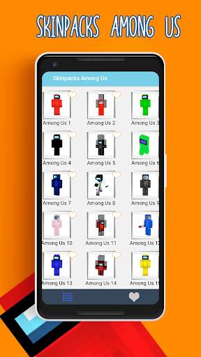 SkinPacks AmongUs for Minecraft - New Skins screenshot 2
