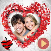 Valentine's day video maker icon