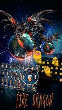 Fire Dragon Keyboard Theme screenshot 3