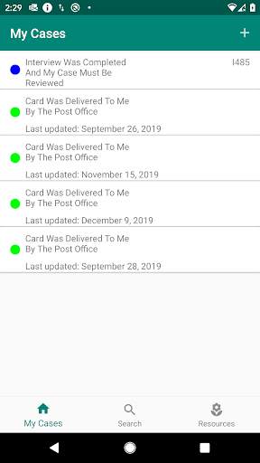 USCIS Immigration Case Status Tracker screenshot 1