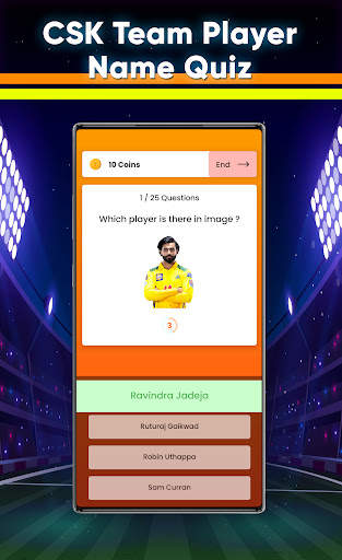 CSK 2021 Mini games - Quiz Gam screenshot 1