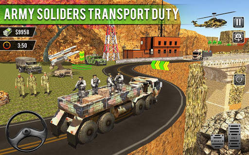 US Army Cargo Transport Truck Driving Simulator screenshot 5