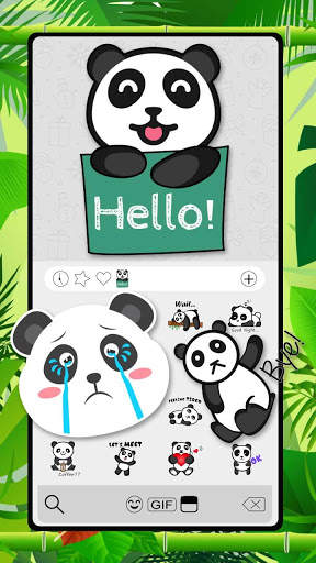 Cute Panda Baby Emoji Stickers screenshot 1