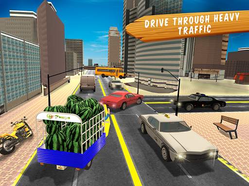Pastèque de livraison fruits Tuk Tuk Tempo Truck screenshot 3