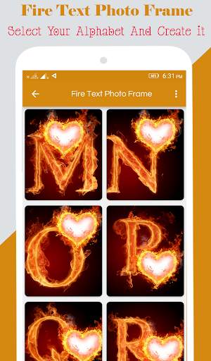 Fire Text Photo Frame screenshot 5